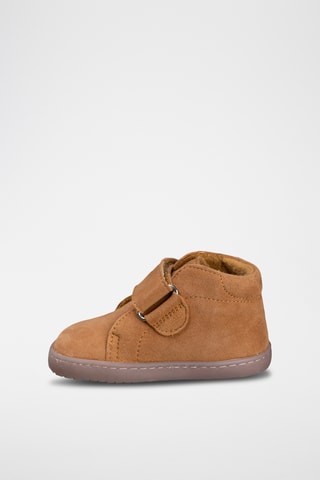 Leren Enkellaarzen - Camel
