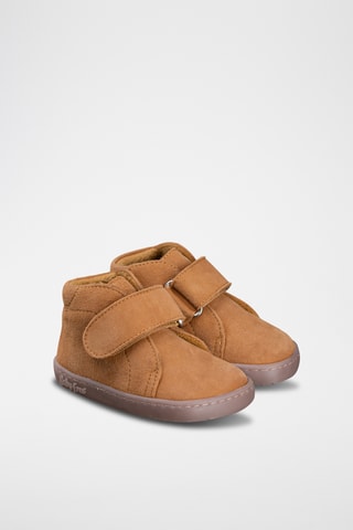 Leren Enkellaarzen - Camel