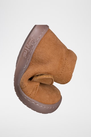 Leren Enkellaarzen - Camel