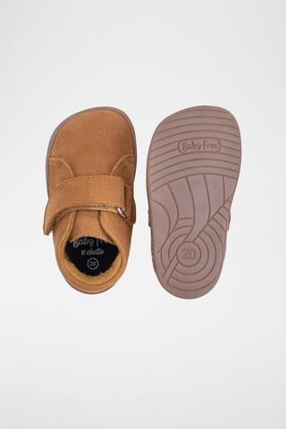 Leren Enkellaarzen - Camel