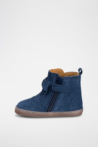 Nubuck Enkellaarzen - Blauw