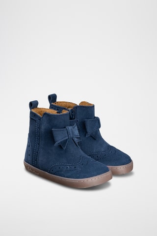 Nubuck Enkellaarzen - Blauw