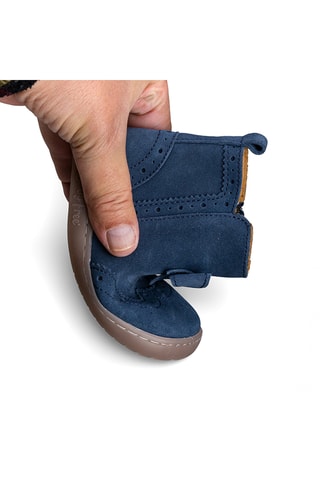 Nubuck Enkellaarzen - Blauw