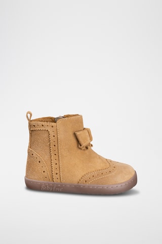 Nubuck Enkellaarzen - Camel