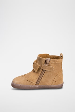 Nubuck Enkellaarzen - Camel