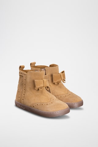 Nubuck Enkellaarzen - Camel