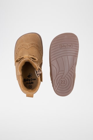 Nubuck Enkellaarzen - Camel