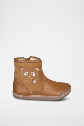 Leren Enkellaarzen - Bruin