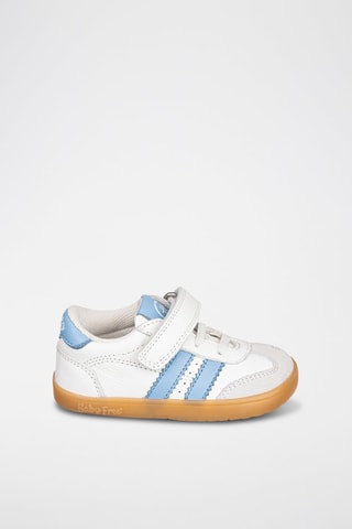 Leren Sneakers - Wit en blauw