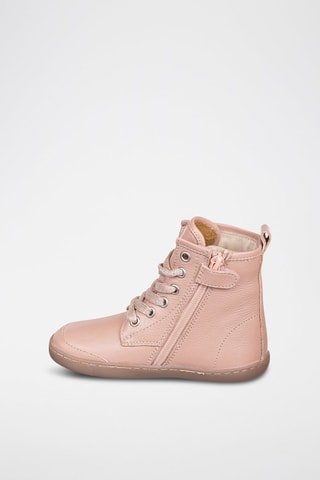 Leren Enkellaarzen - Roze
