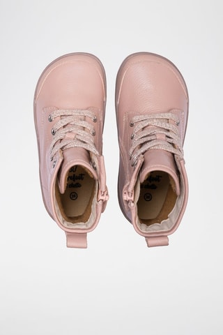 Leren Enkellaarzen - Roze