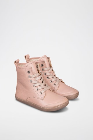 Leren Enkellaarzen - Roze