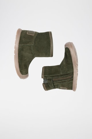 Leren Laarzen - Groen