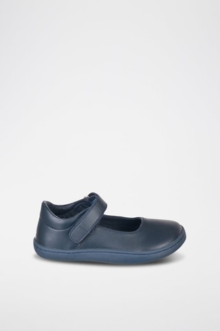 Leren Ballerina's - Blauw