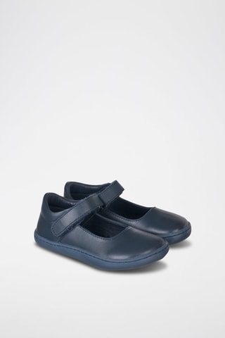 Leren Ballerina's - Blauw