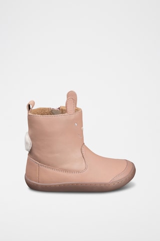 Leren Enkellaarzen - Roze