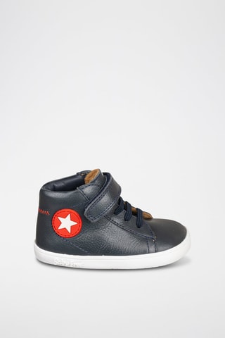 Leren Enkellaarzen - Blauw