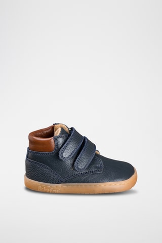 Leren Enkellaarzen - Blauw