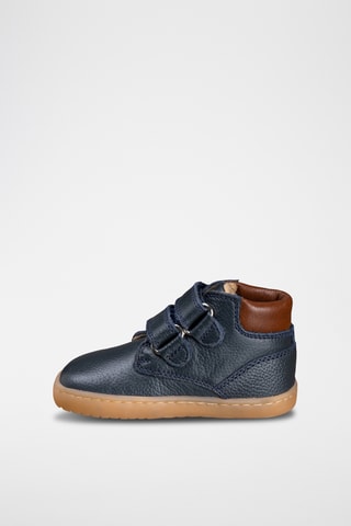 Leren Enkellaarzen - Blauw
