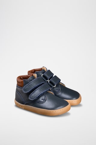 Leren Enkellaarzen - Blauw