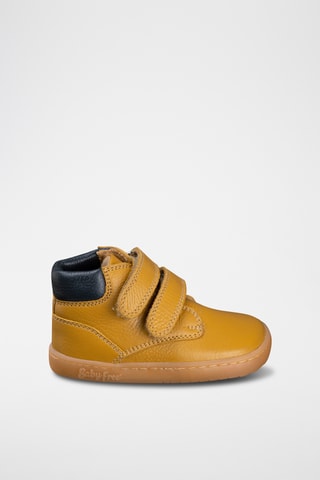 Leren Enkellaarzen - Camel