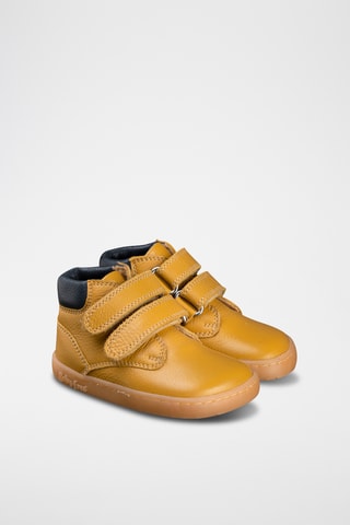 Leren Enkellaarzen - Camel