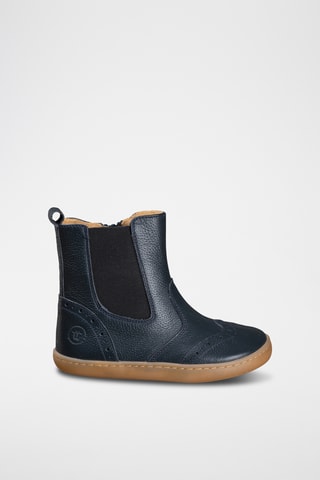 Leren Enkellaarzen - Blauw