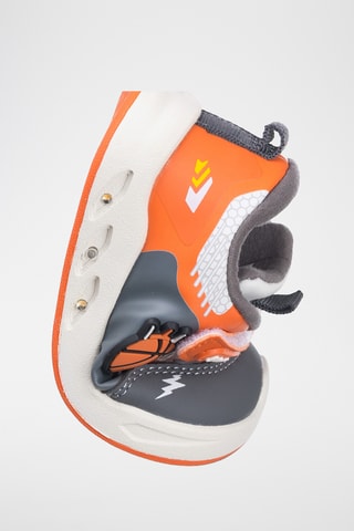 Sneakers - Wit, grijs en oranje
