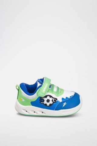 Sneakers - Wit, blauw en groen