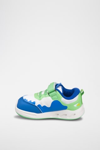 Sneakers - Wit, blauw en groen