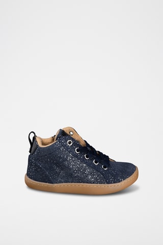 Leren Enkellaarzen - Blauw