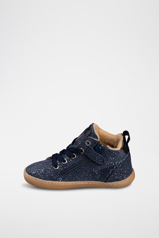 Leren Enkellaarzen - Blauw