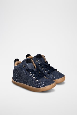 Leren Enkellaarzen - Blauw
