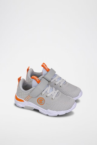 Sneakers - Grijs en oranje