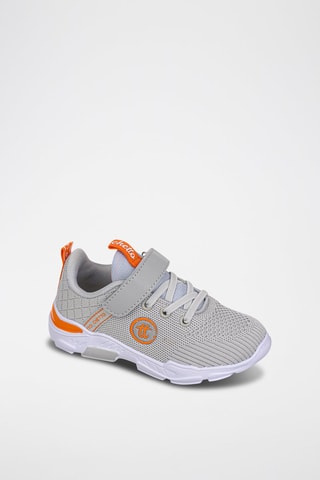 Sneakers - Grijs en oranje