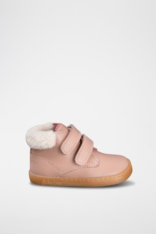 Leren Enkellaarzen - Roze