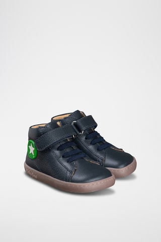 Leren Enkellaarzen - Blauw