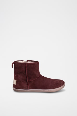 Nubuck Enkellaarzen - Bordeauxrood