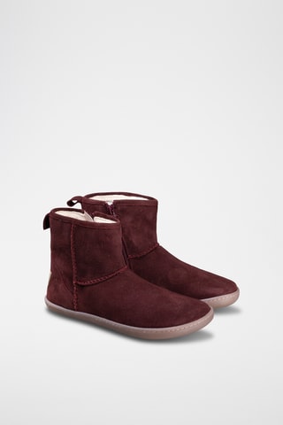 Nubuck Enkellaarzen - Bordeauxrood