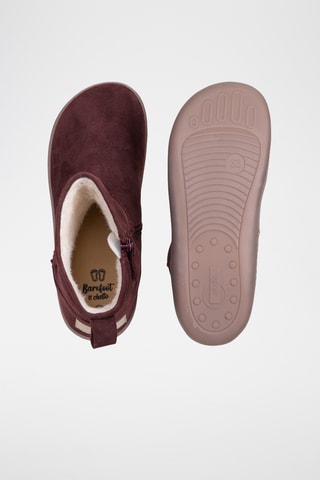 Nubuck Enkellaarzen - Bordeauxrood