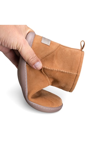 Nubuck Enkellaarzen - Camel