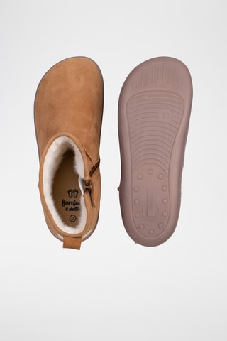 Nubuck Enkellaarzen - Camel