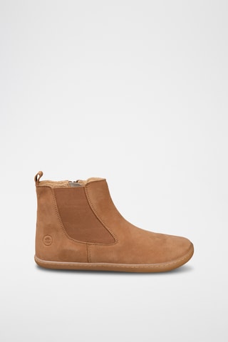 Leren Enkellaarzen - Camel