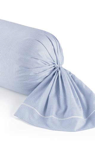Taie de traversin en percale de coton 80 fils/cm²  Aix Marseille - Ciel