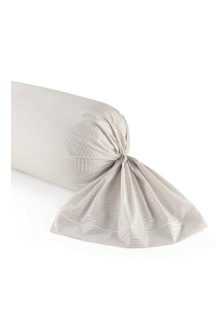 Taie de traversin en percale de coton 80 fils/cm² Aix Marseille - Taupe