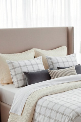 Taie de traversin en satin de coton - 80 fils/cm² - Taupe - 43 x 210 cm