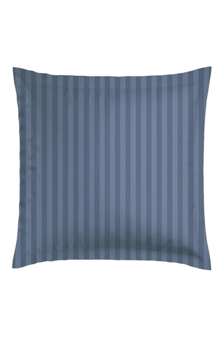 2 taies d'oreiller en satin de coton 80 fils/cm² - Bleu