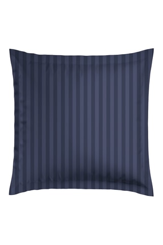 2 taies d’oreiller en satin de coton 80 fils/cm² - Bleu foncé