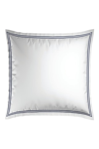 2 taies d’oreiller en satin de coton 80 fils/cm² Cannes - Blanc