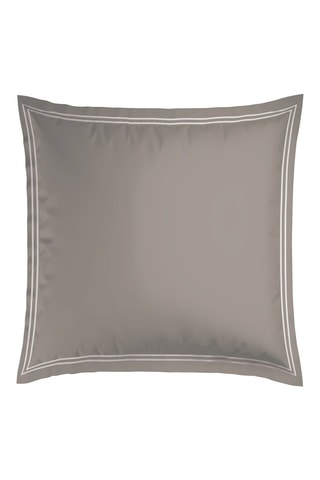 2 taies d’oreiller en satin de coton 80 fils/cm² Cannes - Taupe